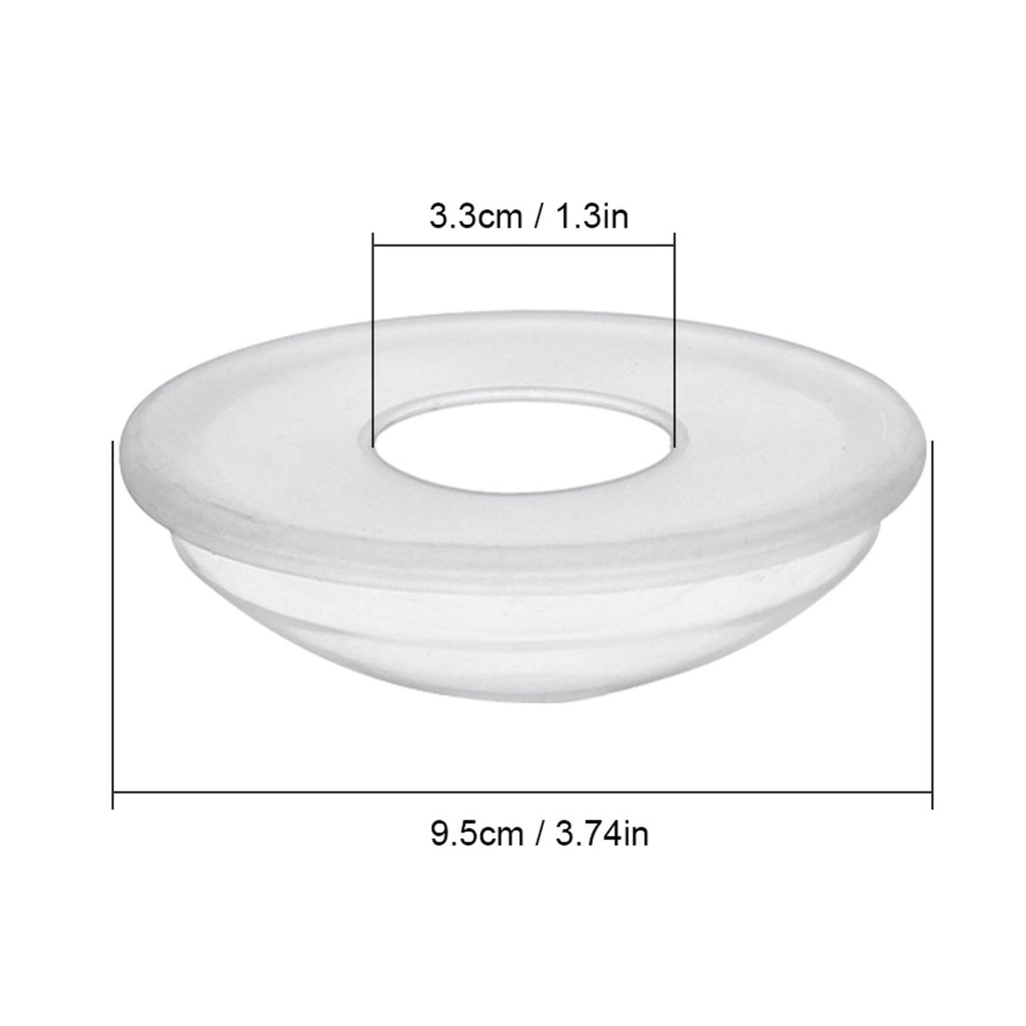 Nursing Breast Milk Collector With Stopper - Pair of 2