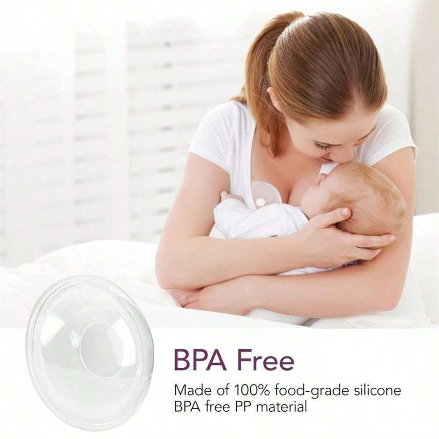 Nursing Breast Milk Collector With Stopper - Pair of 2