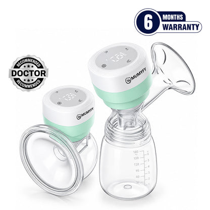 Mumyfy Duo ExtraFlow wearable breast pump with 6-month warranty