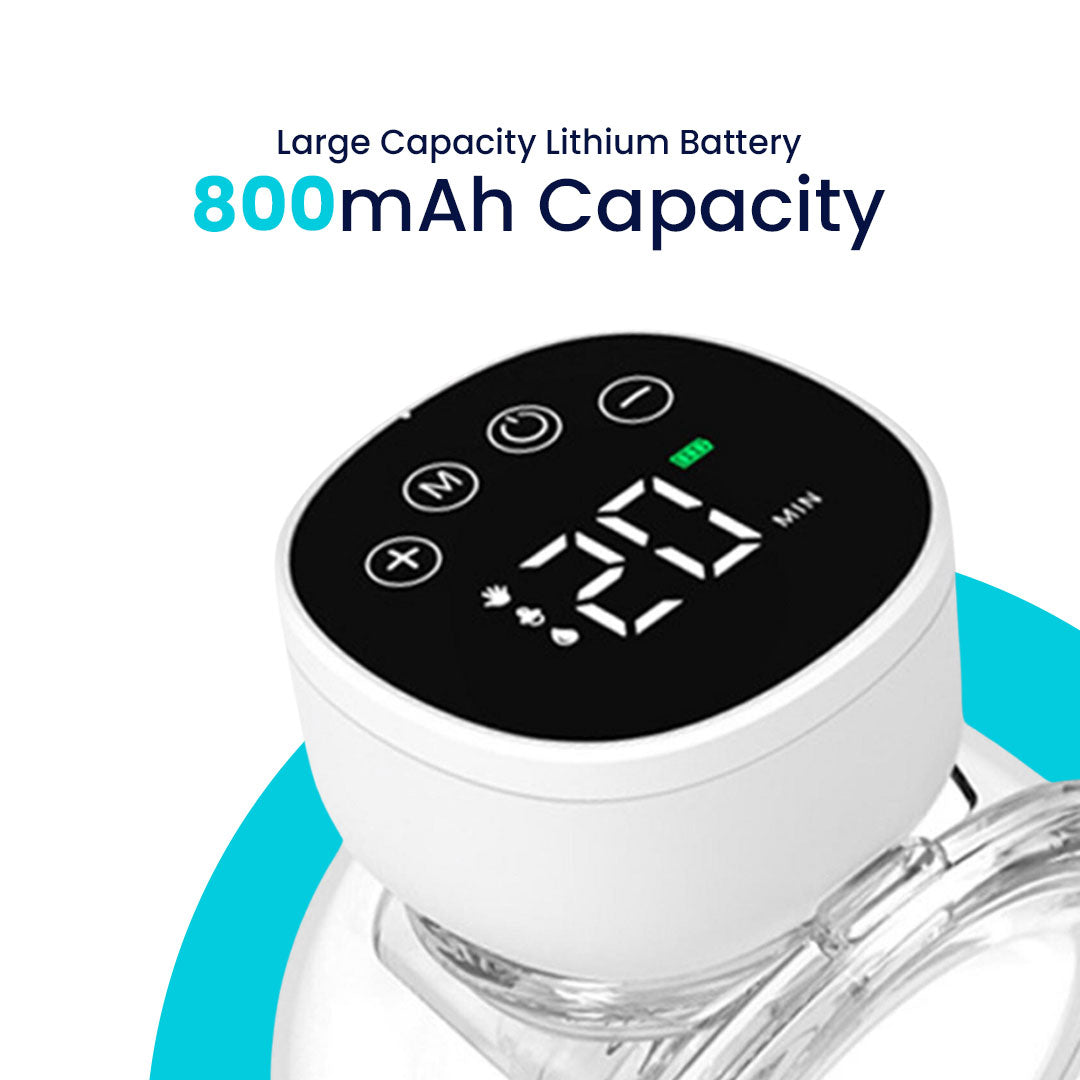 iFlow breast pump 800mAh rechargeable battery capacity